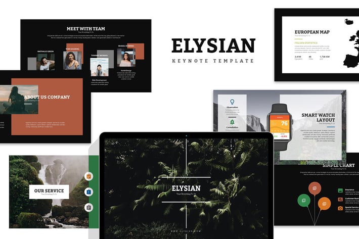 Elysian : Nature Lookbook Keynote 