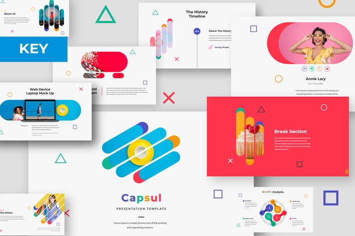 Capsul Creative Keynote Presentation Template
