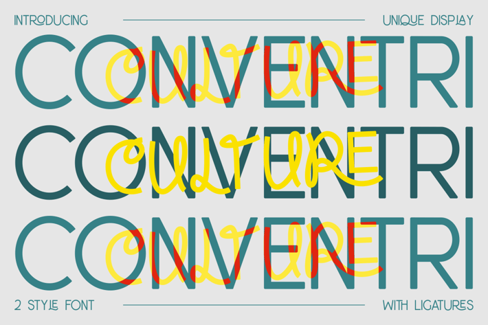 Conventri - Modern Font