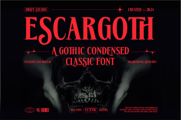 Escargoth – Gothic Condensed Classic Font