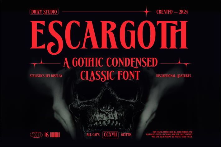 Escargoth – Gothic Condensed Classic Font