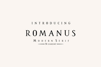 Romanus - a Classic Font