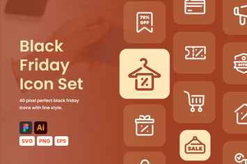 Black Friday Icon Set