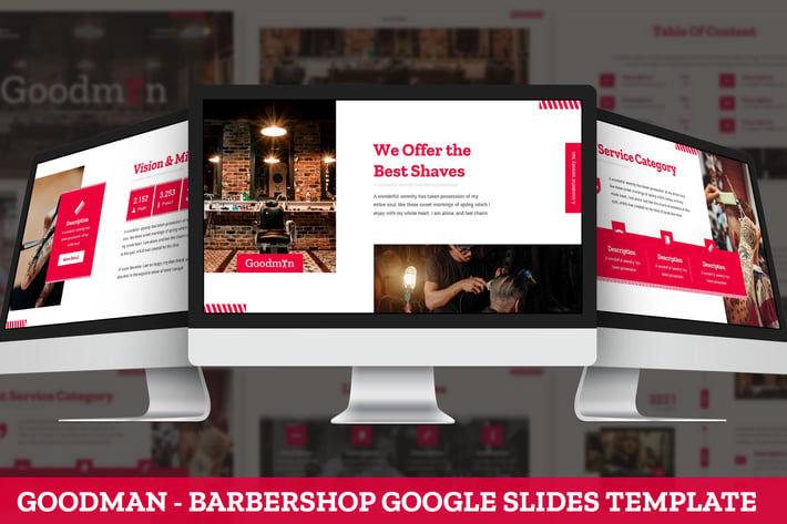 Goodman - Barbershop Google Slides Template