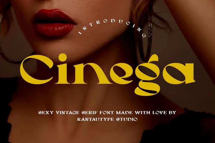 Cinega Sexy Vintage Serif Font