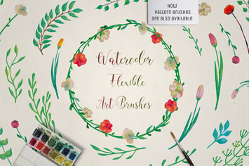 Illustrator Floral Art & Pattern Brushes