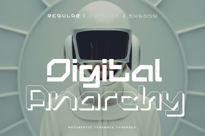 Digital Anarchy - Futuristic Typeface