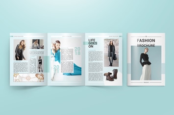 A4 Trifold Brochure Mockups