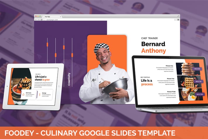 Foodey - Culinary Google Slides Template