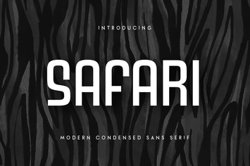 Safari - Modern Condended Sans Serif