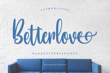 Betterlove | Handlettering Font