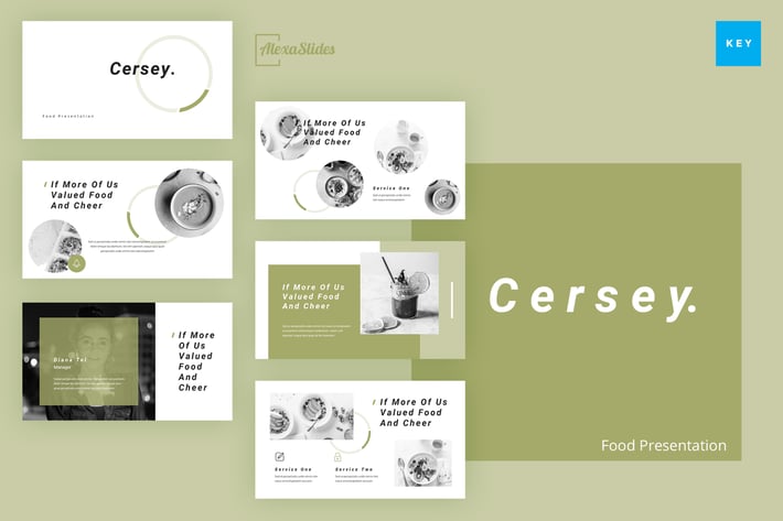 Cersey - Food Keynote Presentation Template