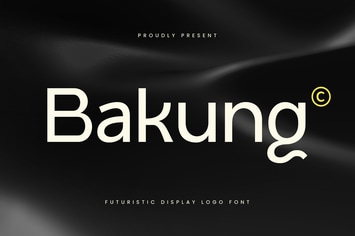 Bakung - Modern Branding Logo Font