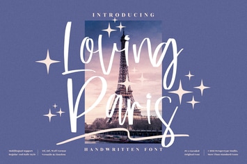 Loving Paris Handwritten Font