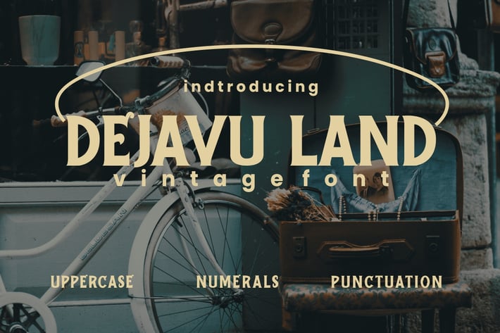 Dejavu Land - Vintage Font