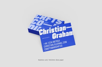 Business card stack gross (74x52mm)