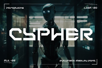 Cypher - Futuristic Font