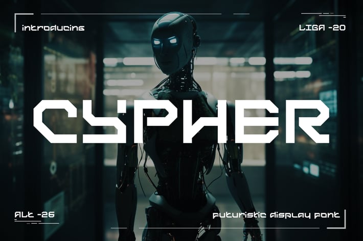 Cypher - Futuristic Font