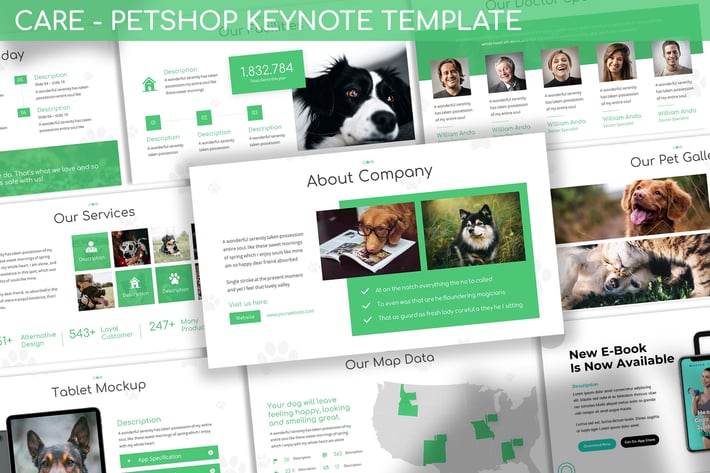 Care - PetShop Keynote Template