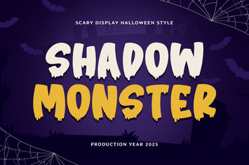 Shadow Monster - Halloween Font