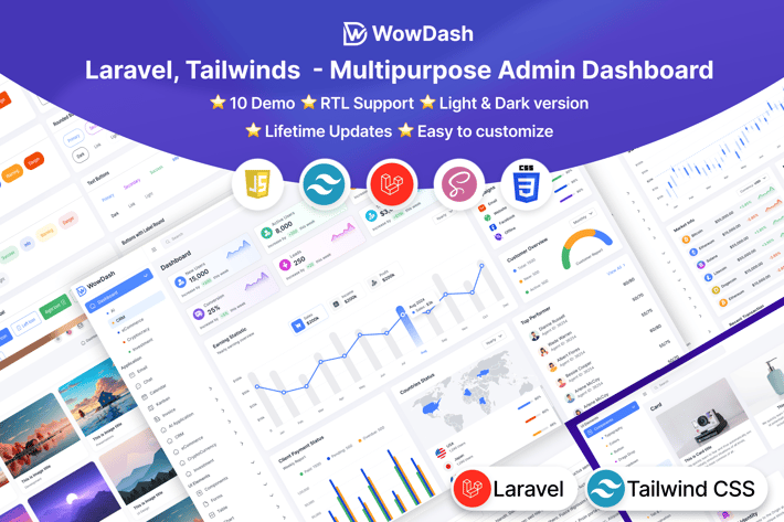 WowDash - Laravel Tailwinds - Multipurpose Admin 