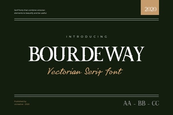 Bourdeway Decorative Serif Font 