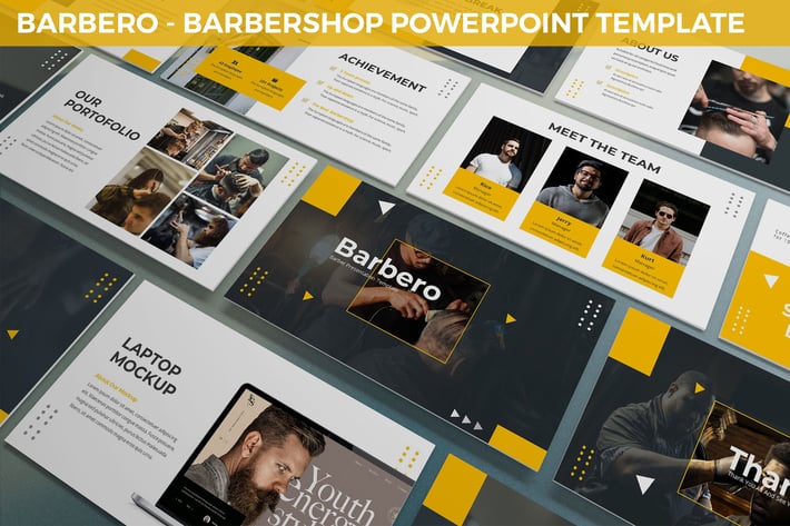 Barbero - Barbershop Powerpoint Template