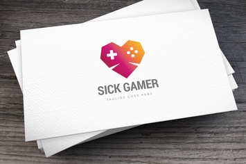 Sick Gamer Logo Template