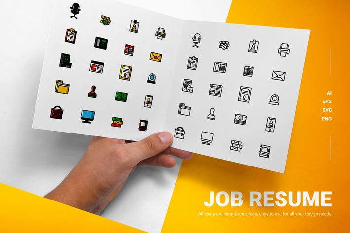 Job Resume - Icons