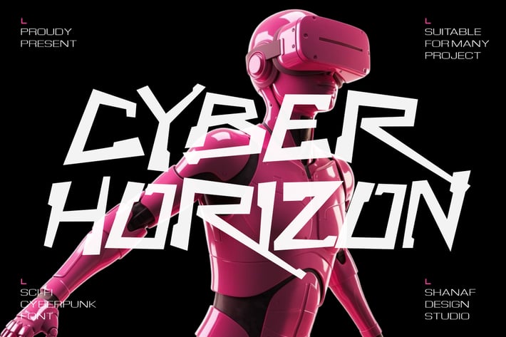 Cyber Horizon - Sci-fi Cyberpunk Font