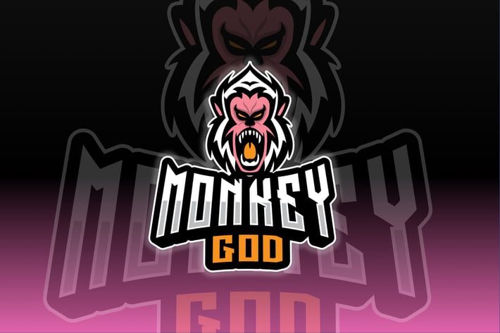 Monkey God Sport and Esport Logo Template