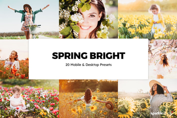 20 Spring Bright Lightroom Presets & LUTs
