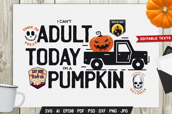 Pumpkin Halloween Logo Vintage Vector Badge Emblem