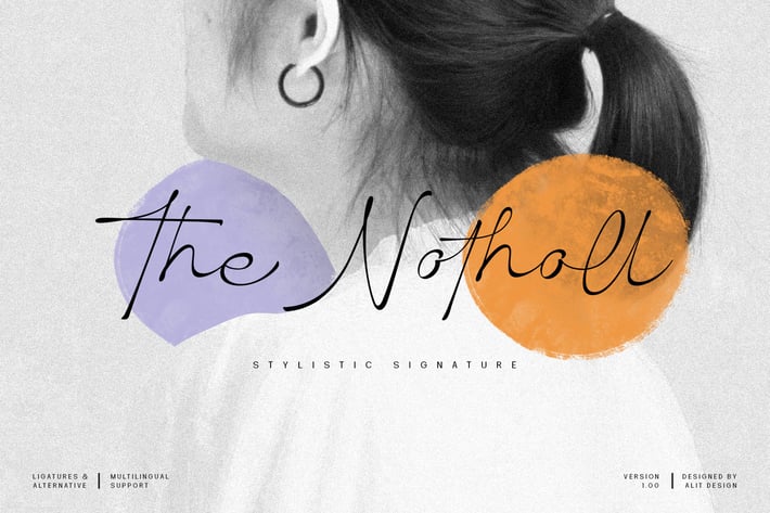 The Notholl Script font