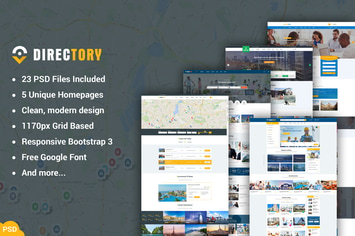 Directory - Multipurpose Listing PSD Template