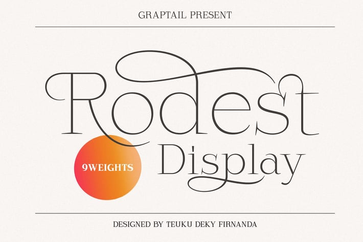 Rodest - Font Family