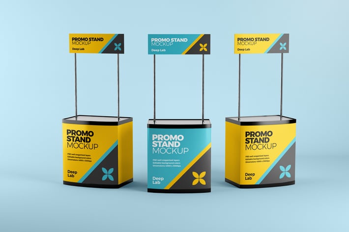 Promo stand mockup 