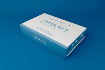 Paper Box Packaging Mockup