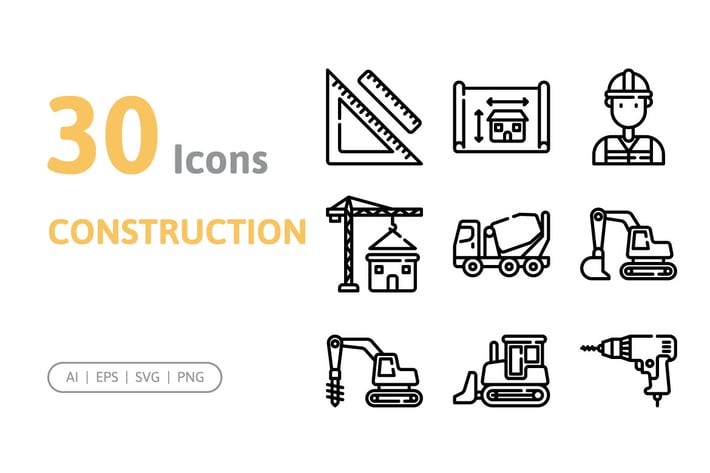 30 Construction Icons