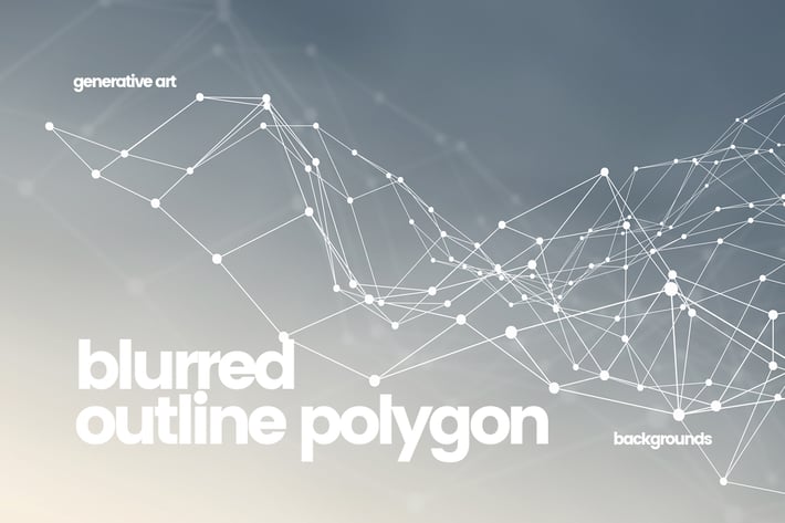 Outline Polygon with Connected Dots Backgrounds