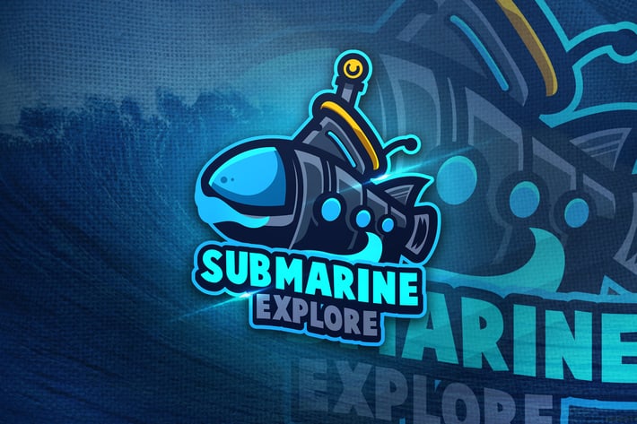 Submarine Explore - Mascot & Sport Logo