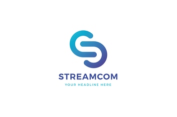 StreamCom S C Letter Logo Template