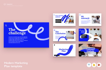 Modern Marketing Plan template 