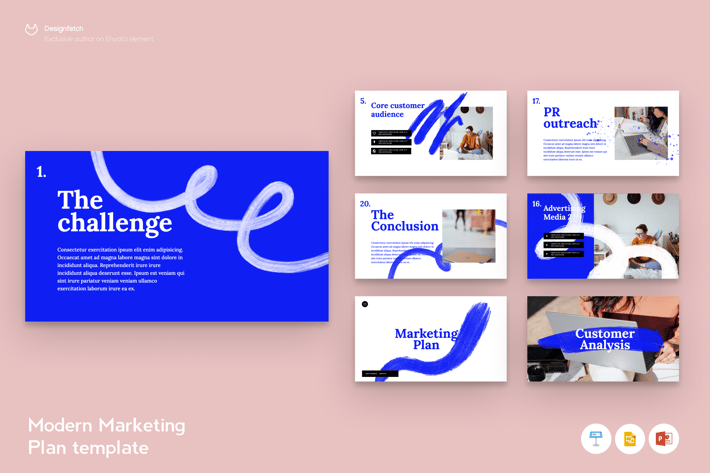 Modern Marketing Plan template 