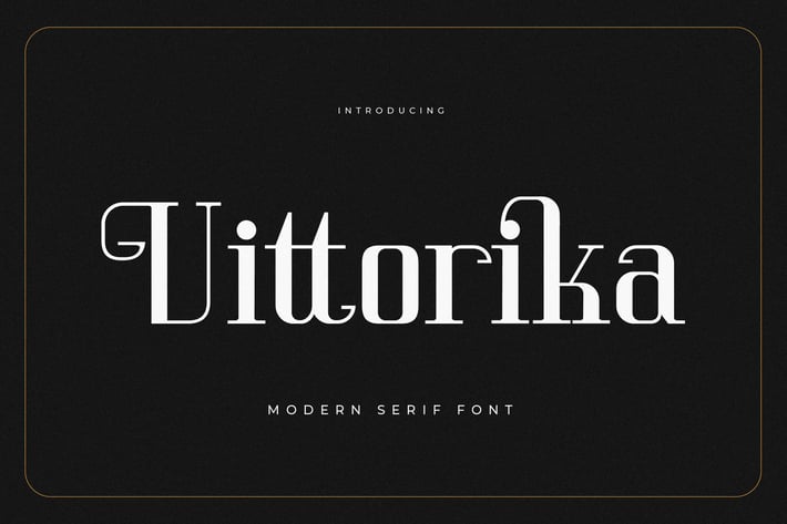 Vittorika Modern Serif Font