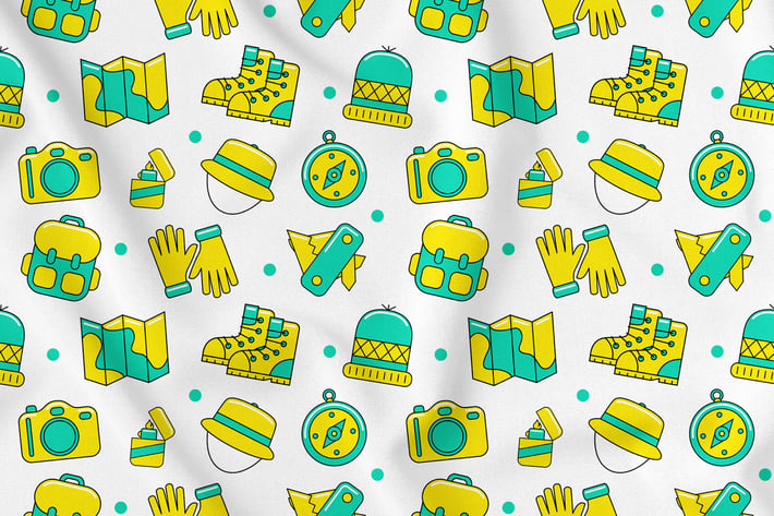 Camping Seamless Pattern Vol. 1