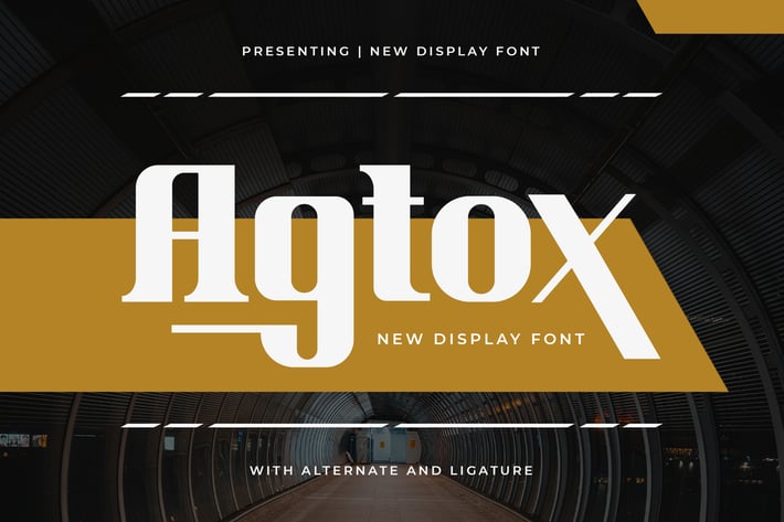 Agtox - New Display Font