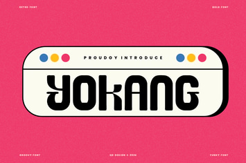 Yokang - Groovy & Funky Font