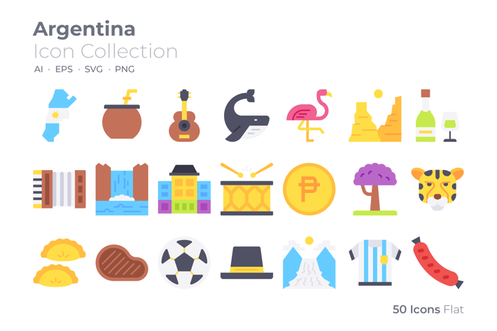 Argentina Color Icon