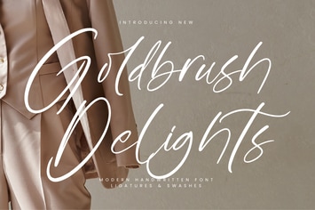 Goldbrush Delights Script Font